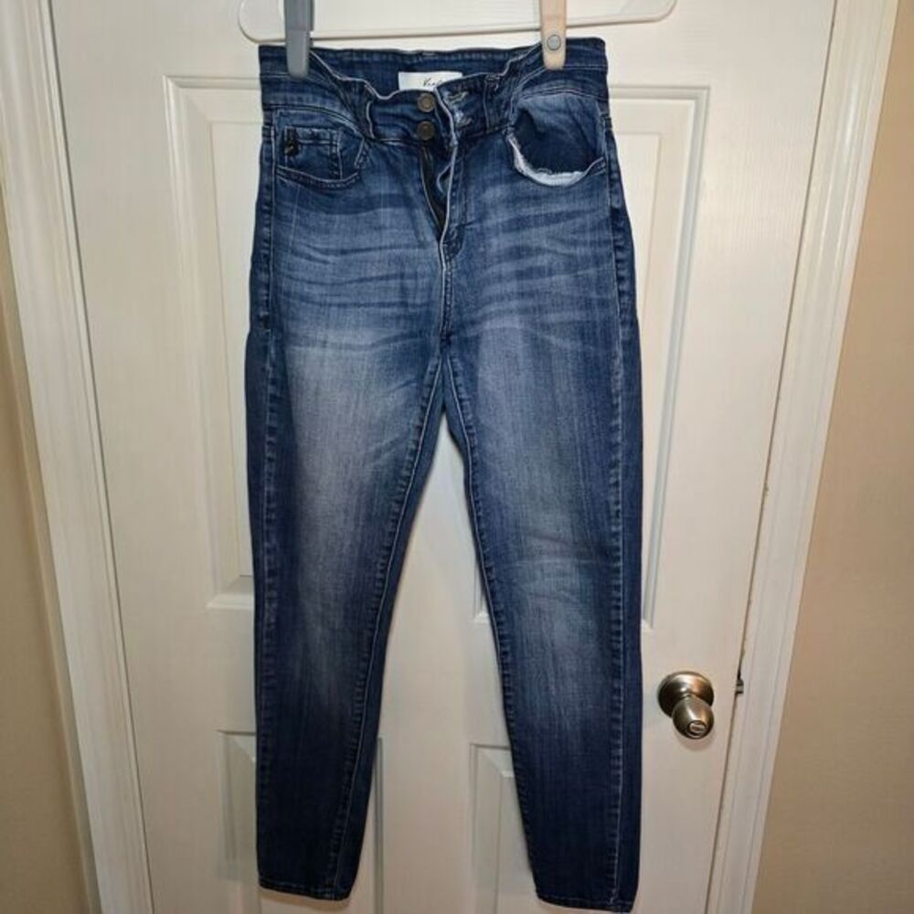 Kancan Womens Double Button Skinny Jeans Size 7‎ / 27